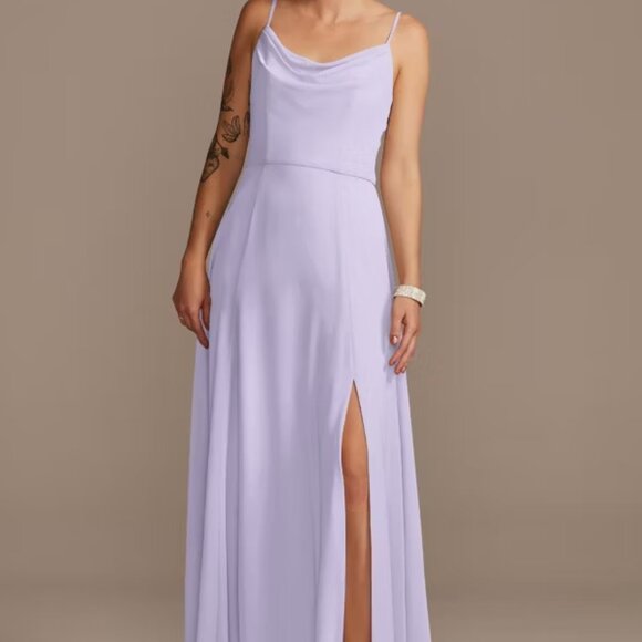 David's Bridal Iris Bridesmaid Dress - Picture 1 of 5